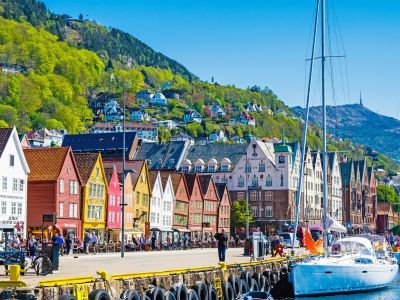 Bergen: beautiful city on the west coast of Norway