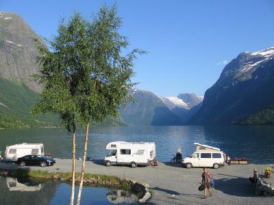 Campsites in Vestland (Sogn og Fjordane) near Olden, Stryn, Nordfjord