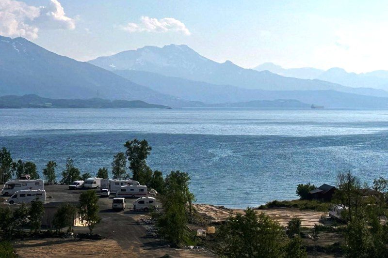 Bjerkvik Camping ligging vlakbij Narvik
