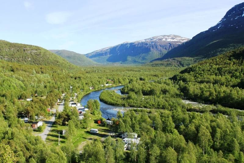 Brennfjell Camping ligging