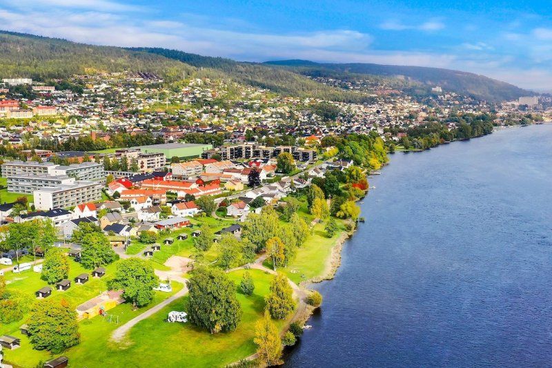 Drammen Camping bezoek Drammen