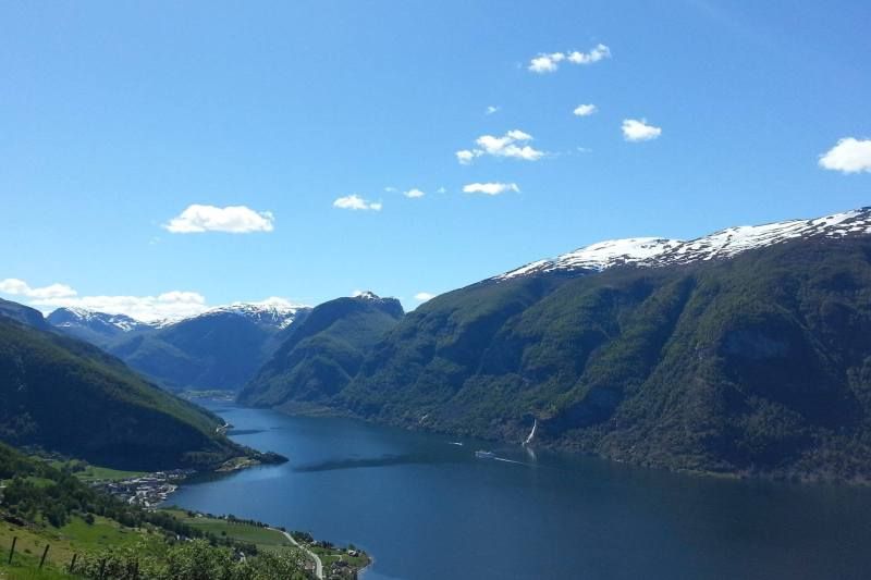 Flam Camping og Vandrarheim prachtige omgeving