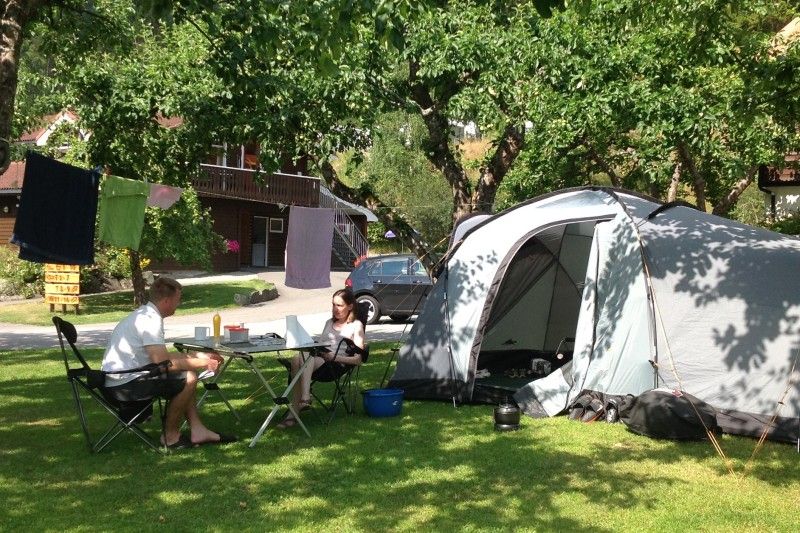 Flam Camping og Vandrarheim tentplaatsen