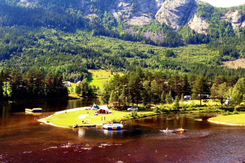 Flateland Camping Setesdal ligging