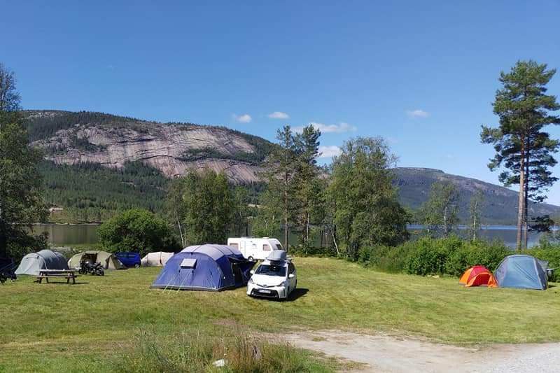 Fossumsanden Camping Fyresdal ligging