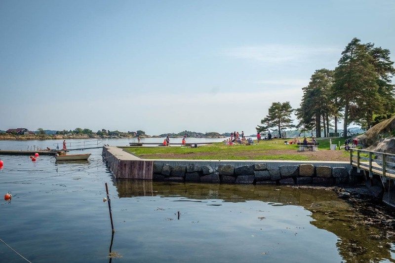 Granholmen Camping Sandefjord chillen aan het water