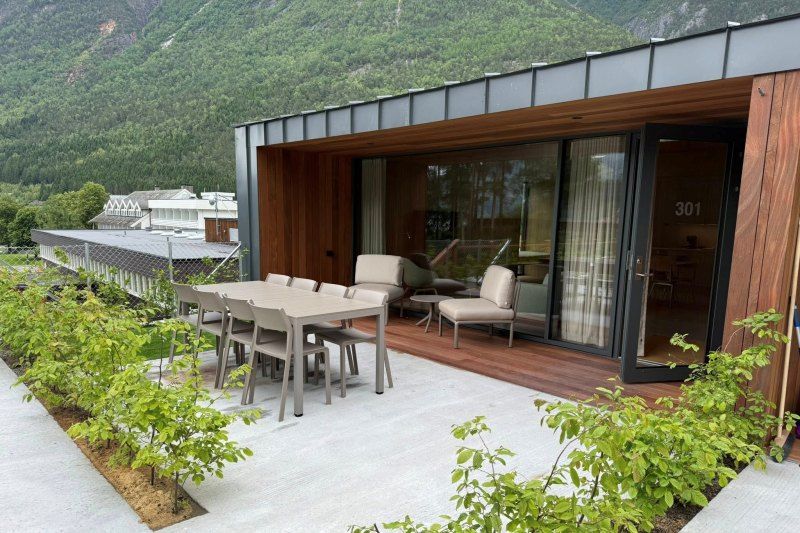 Kinsarvik Camping nieuwe appartementen