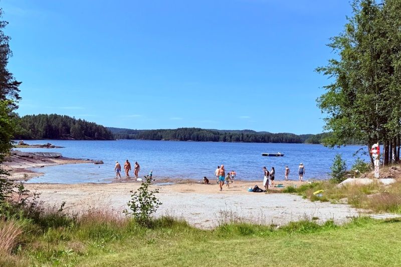 Kirkevika Camping Setskog ligging