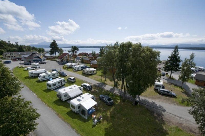 Kviltorp Camping ligging aan het fjord