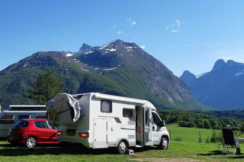 Mjelva Camping uitzicht