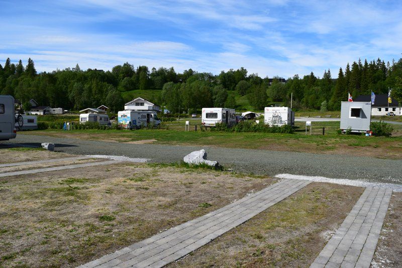 Mo i Rana Camping ruime verharde plaatsen