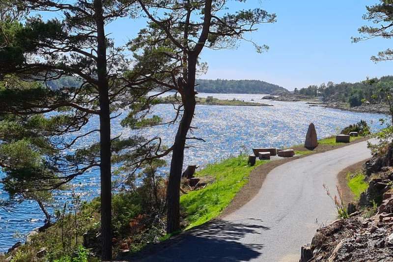 Moysand Familiecamping Grimstad wandelpad