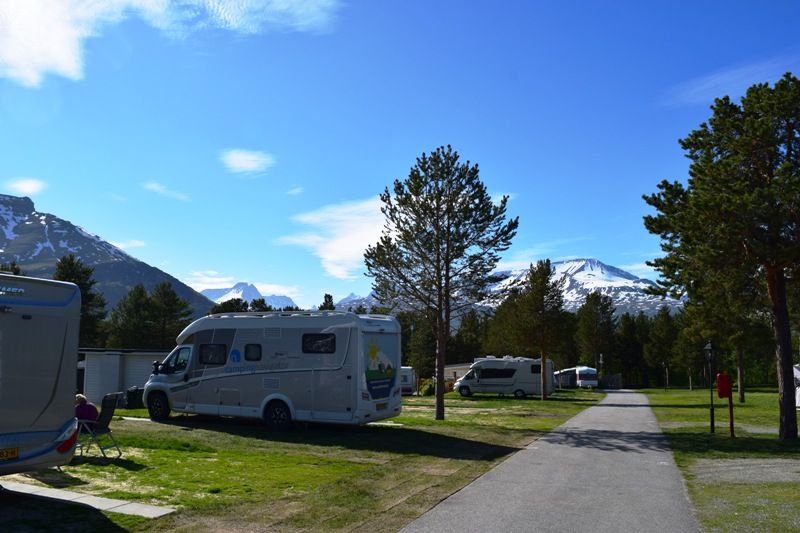 Olderelv Camping Skibotn uitzicht