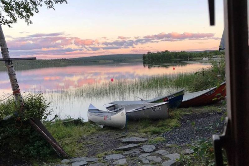 Ovre Pasvik Camping ligging aan meer