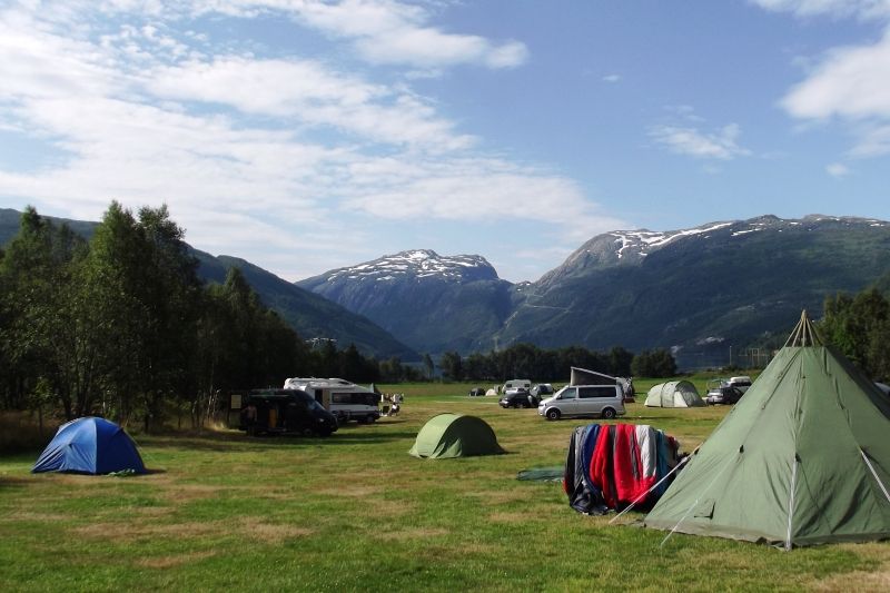 Seim Camping Roldal kampeerplaatsen