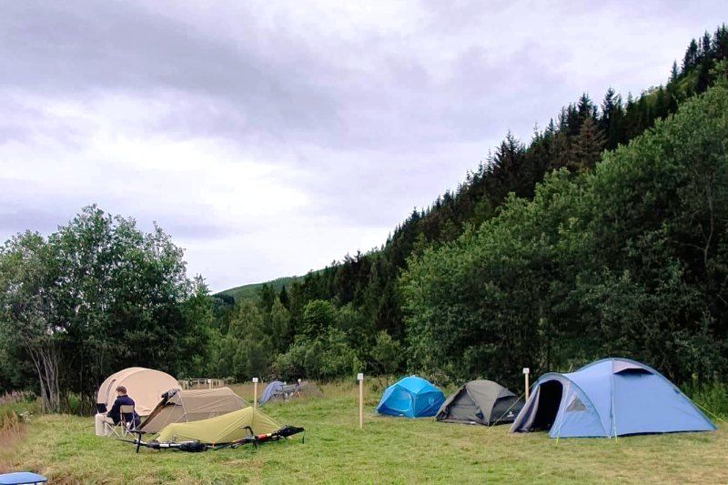Skaland Camping Senja tentplaatsen