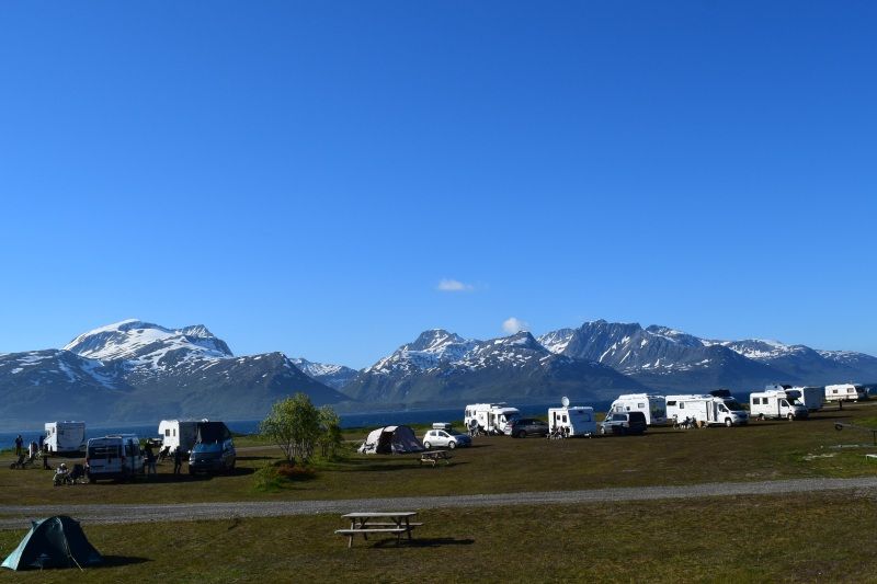 Skittenelv Camping kampeerplaatsen