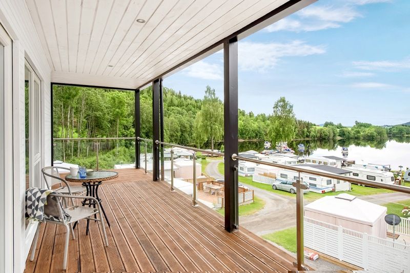 Slovika Camping veranda uitzicht