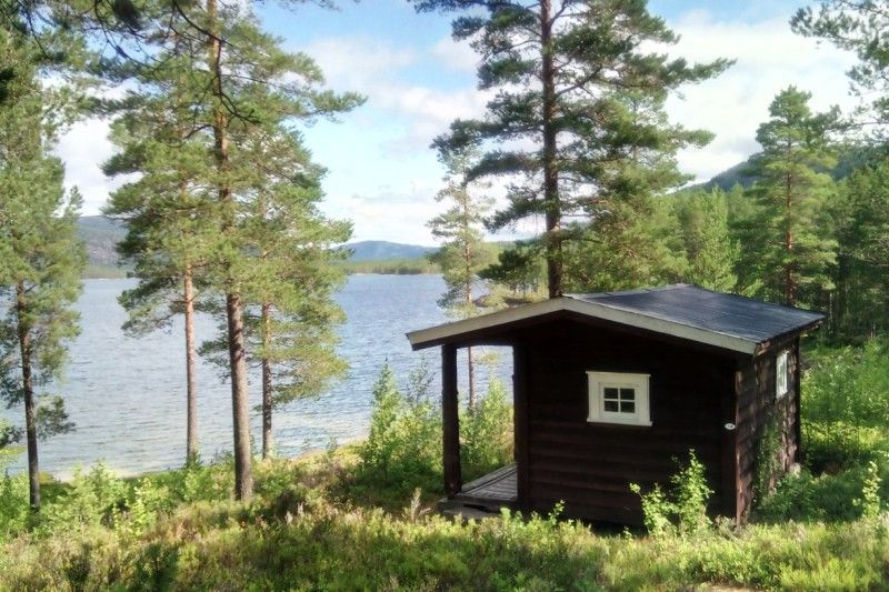 Telemark Camping og Motel uitzicht hytter