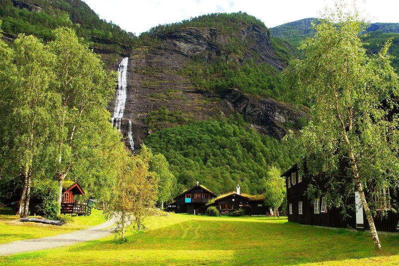 Vassbakken Camping Skjolden uitzicht